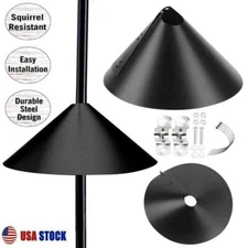 12" 14" 16" Wrap Around Squirrel Baffle Bird Feeder Squirrel Proof Baffle Wrap