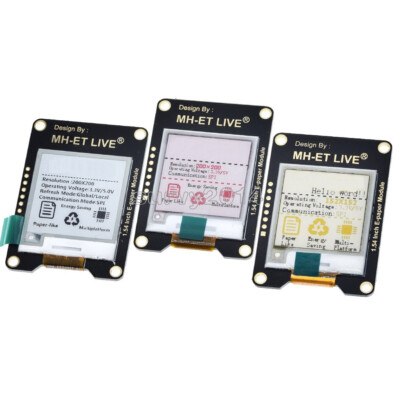 1.54 Inch Epaper Module E-paper E-Ink EInk Display Screen SPI For Arduino ESP32