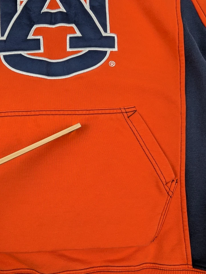 Sudadera con Capucha Auburn Tigers Para Hombre M Coliseo Naranja Bordada NCAA *Manchas Leer Foto 4 de 4