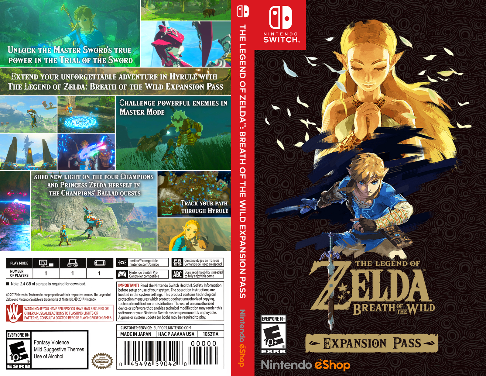 Buy The Legend of Zelda Breath of the Wild Expansion Pass Cd Key