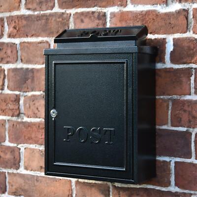 Wandbriefkasten schwarz