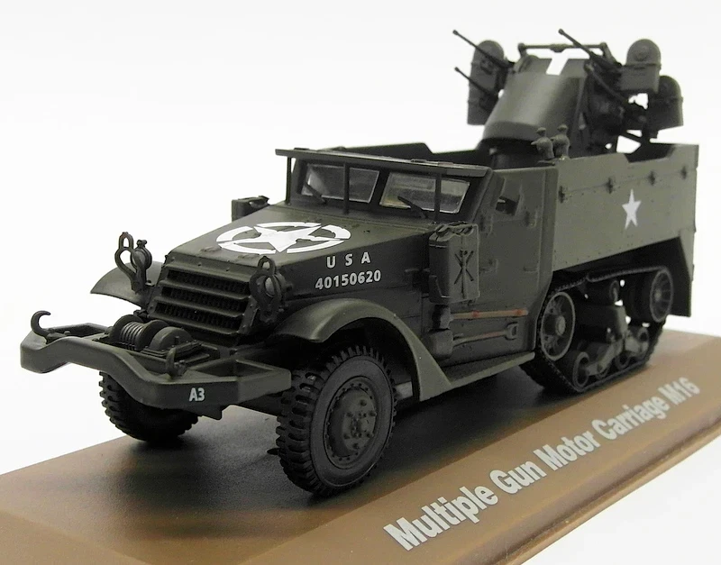 DIE CAST TANK Multiple Gun Motor Carriage M16 Atlas Editions - Scala 1:43 #G003 - Immagine 2 di 3