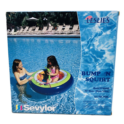 Sevylor Bump N Squirt 42'' Diameter Inflatable Pool Float with Water Squirt Gun 