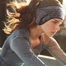 Winter Fleece Sweatband for Sport Ski Cycling Hairband Ear Warmer Cover Headband