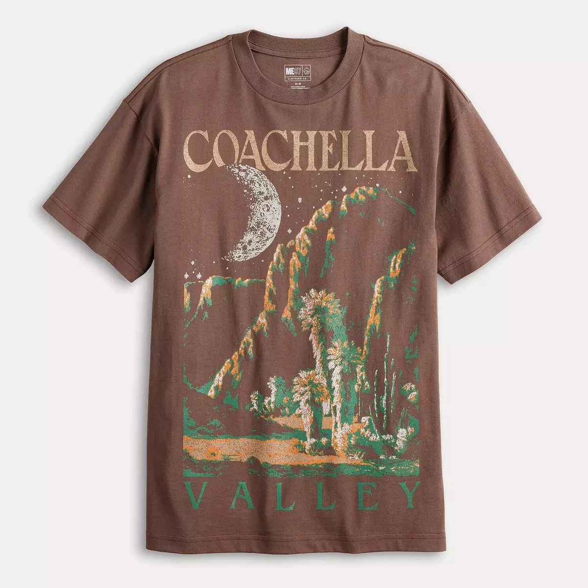 Coachella Valley Graphic Tee | Men's: Large | Brown Graphic T