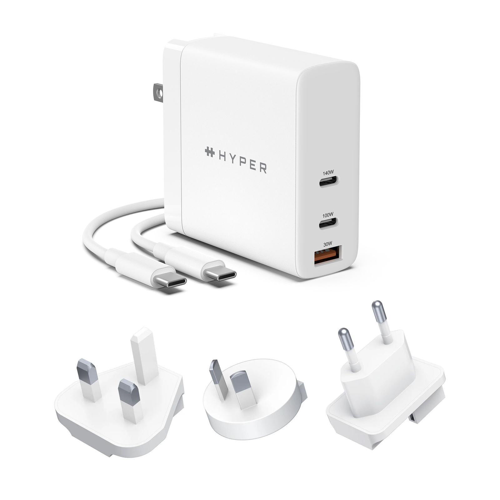 Hyper Juice power adapter - GaN - 2 x USB-C - 140 Watt - Bild 2