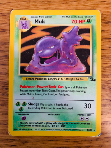 Muk (13/62) Holo Fossil Set Pokemon Card! FAST & FREE P&P! - Picture 79 of 105