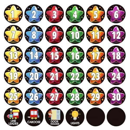 Line Up Spots for Classroom Floor Stickers for Classroom B-round Shaped - Star - Picture 2 of 8
