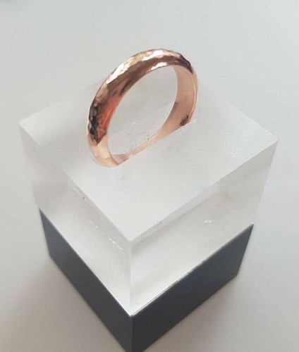 Bague En Cuivre Pur 999 - Modèle Bobine/marteau, Taille US 8, Bijou De Guérison - Neuf Avec étiquettes