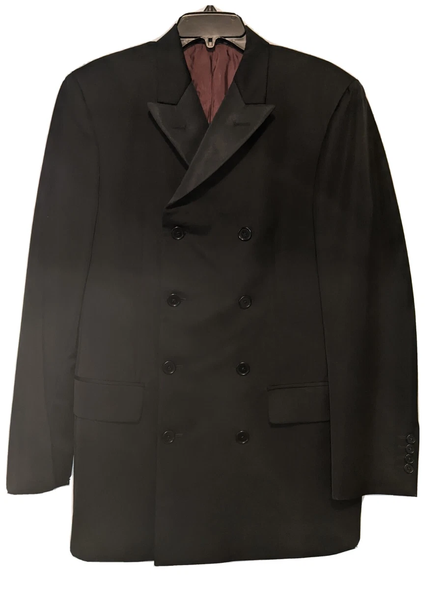 8 button top double breasted suit
