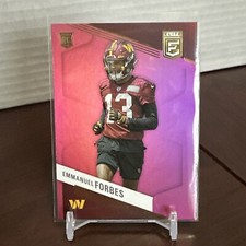2023 Donruss Elite Football Emmanuel Forbes Pink Rookie #139 Commanders RC