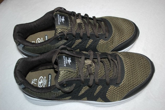 olive green athletic shoes