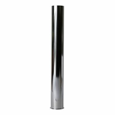 4400638 1-1/2" X 12" Chrome Plated Brass Tubular Flanged Tailpiece - 22 Gauge