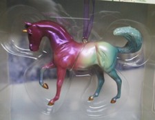 Breyer horse Unicorn Ornament SM scale Christmas Cosmo Flawed NIB 1/2 horn As Is