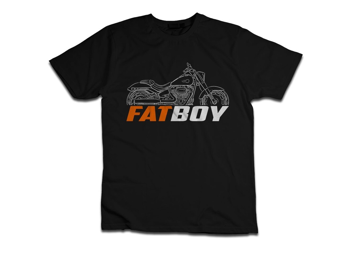 Harley-Davidson Fat Boy Tシャツ L ブラック For Harley-Davidson FLFBS Fat Boy 114 2018-2024 fans
