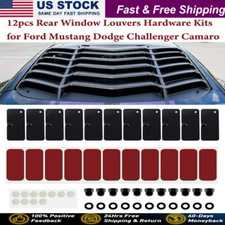 Rear Window Louvers Hardware Kits for Ford Mustang Dodge Challenger Camaro 12pcs
