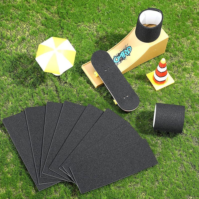 24 Pieces Fingerboard Foam Grip Tape Adhesive Foam Tape Black Non Slip