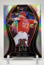 2021 Panini Select Silver 25 Man Insert #25M-7 Mike Trout Los Angeles Angels