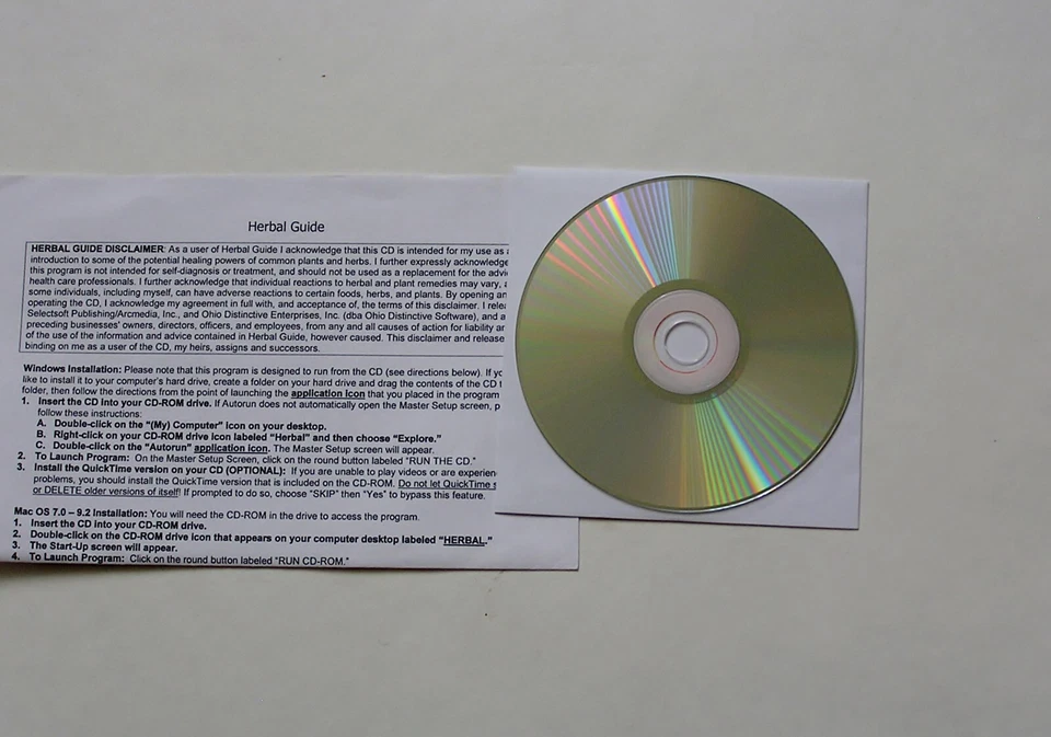 Herbal Guide & Home Massage Soft ware - 2004  - SelectSoft Publishers - Image 4 of 4