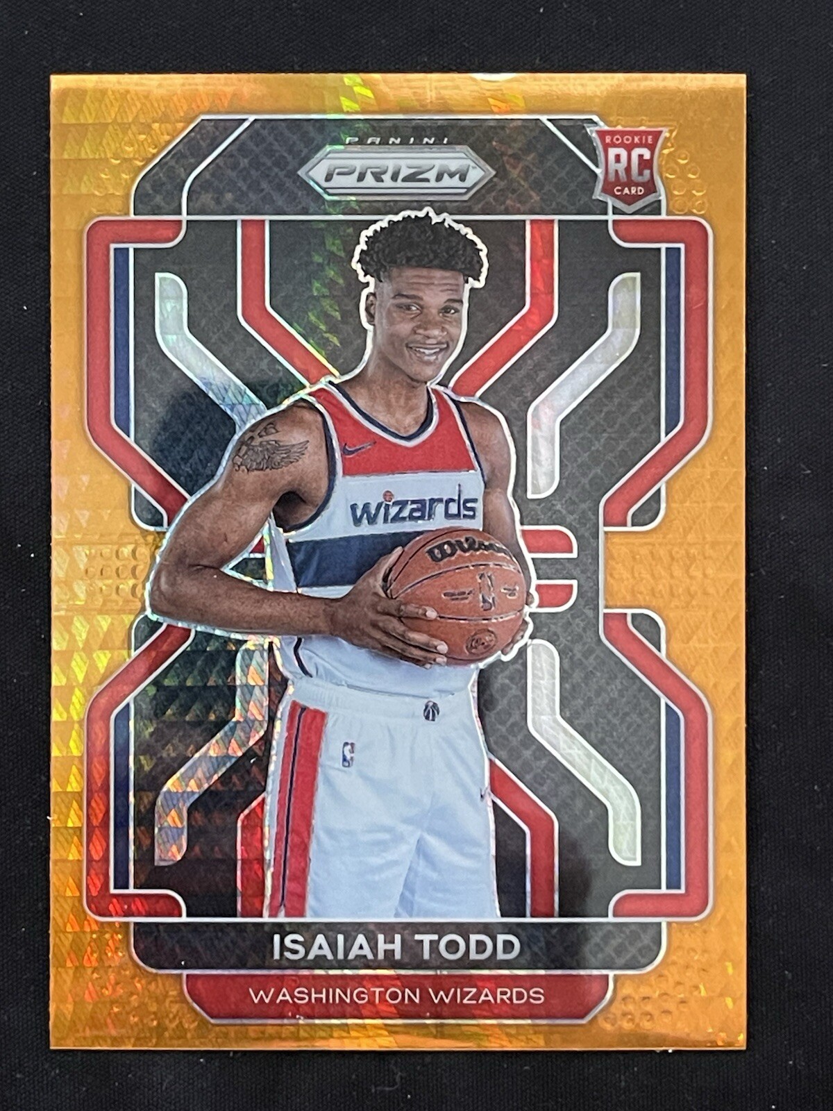 2021/22 Panini Prizm Isaiah Todd Orange Hyper #299 Rookie RC SP