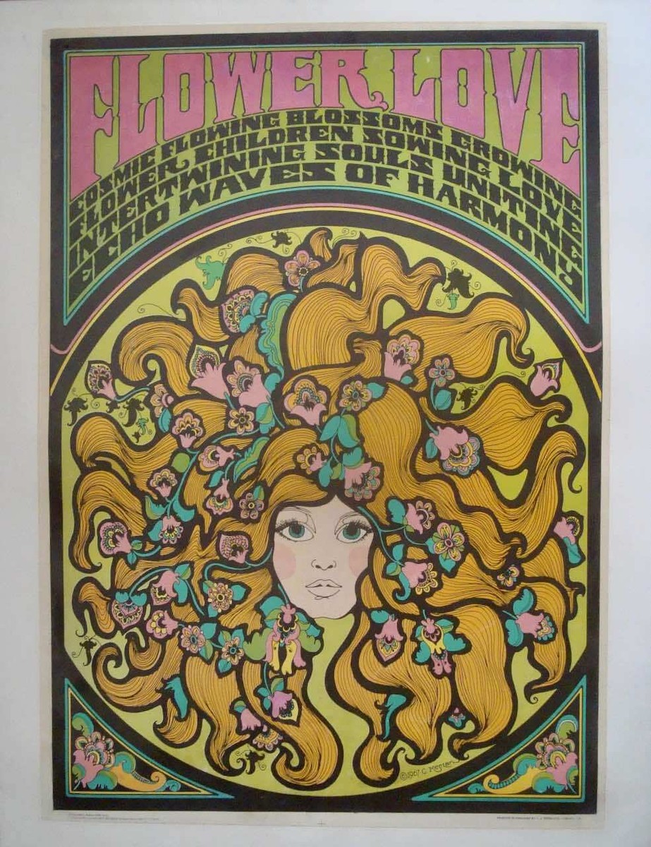 The Psychedelic Years サイケデリック　ヒッピー　レア FLOWER LOVE original 1967 British HEAD SHOP Psychedelic
