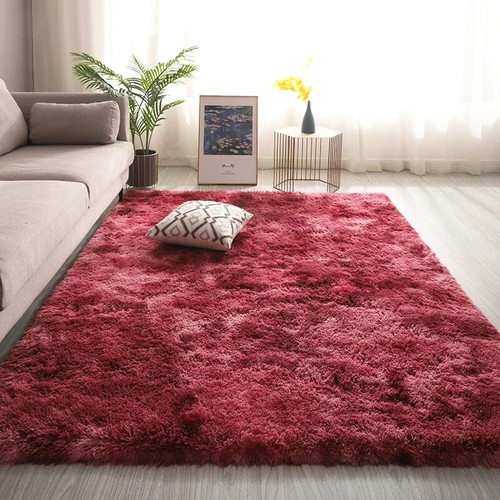 Pink Carpet for Living Room Plush Rug Bed Room Floor Fluffy Mats Anti-slip Home - Picture 16 of 37