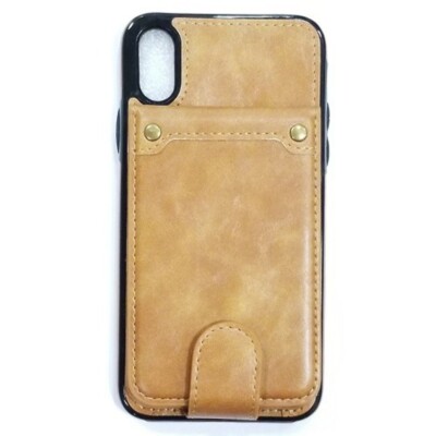 Leather Wallet Multi Card Holding Case for iPhone Xs Max 6.5  BROWN