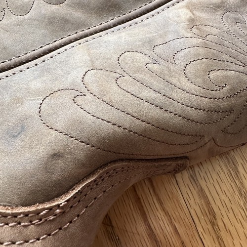 Masterson Western Leather Cowboy Pull On Boots Women's Sz 9.5 W Brown RB920 BP1 - Picture 5 of 15