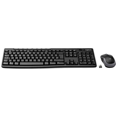 Logitech MK270 Wireless Combo Funk Tastatur, Maus-Set  Deutsch, QWERTZ Schwarz