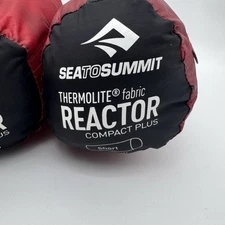 Lot Of 2 Sea To Summit Thermolite Reactor Compact Plus Short Sleeping Bag Liner