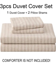 PURE ERA Jersey Knit Duvet Cover Set 100% Tshirt Heather Cotton Soft Comfy, King