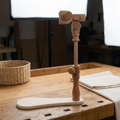 Buchenholz Stickrahmen Halter stabiler Sockel verstellbar Holz Stickständer