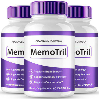 MemoTril Capsules   Memo Tril Natural Brain & Memory Support Supplement (3 Pack)