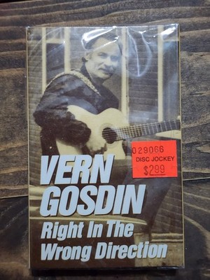 Vern Gosdin - Right In The Wrong Direction - Cassette Single 1990