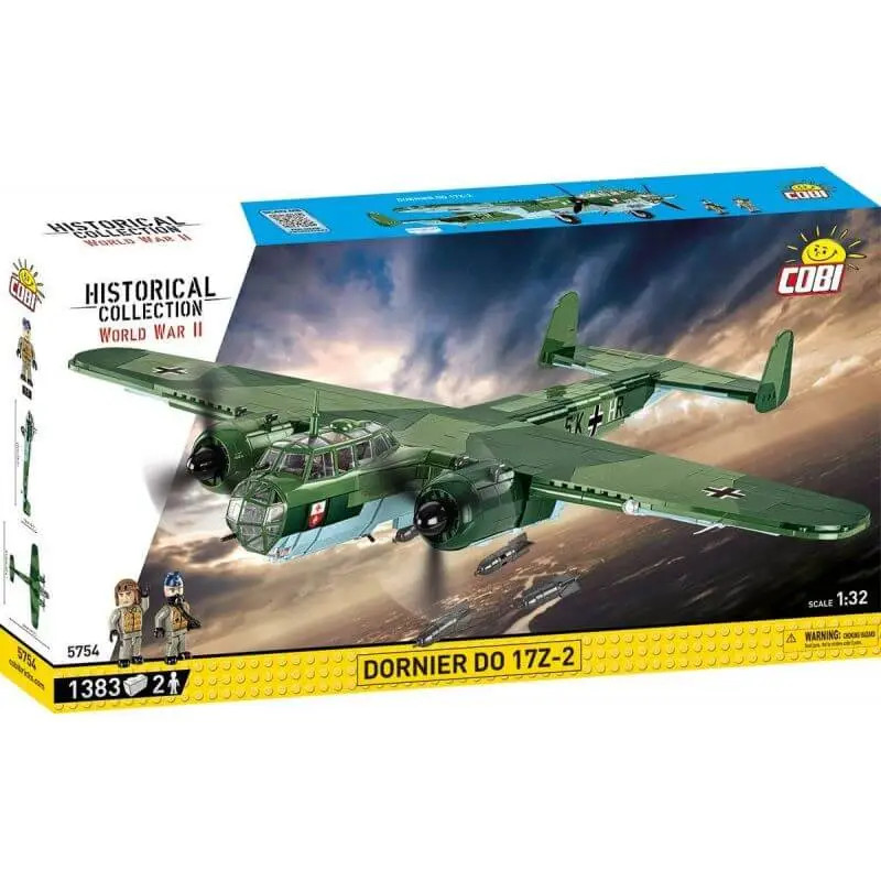 DORNIER DO 17Z-2 COBI-5754 Avion de Combat en Briques 1380 Pièces Échelle 1/32
