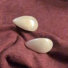 Vintage Japan MOP Screw Back Earrings  — photo 1