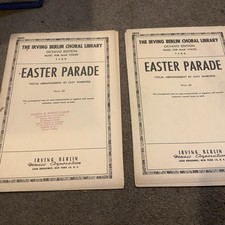 The Irving Berlin Choral Library Eater Parade Octavo Ed.  Male Voiced Sheet Musi