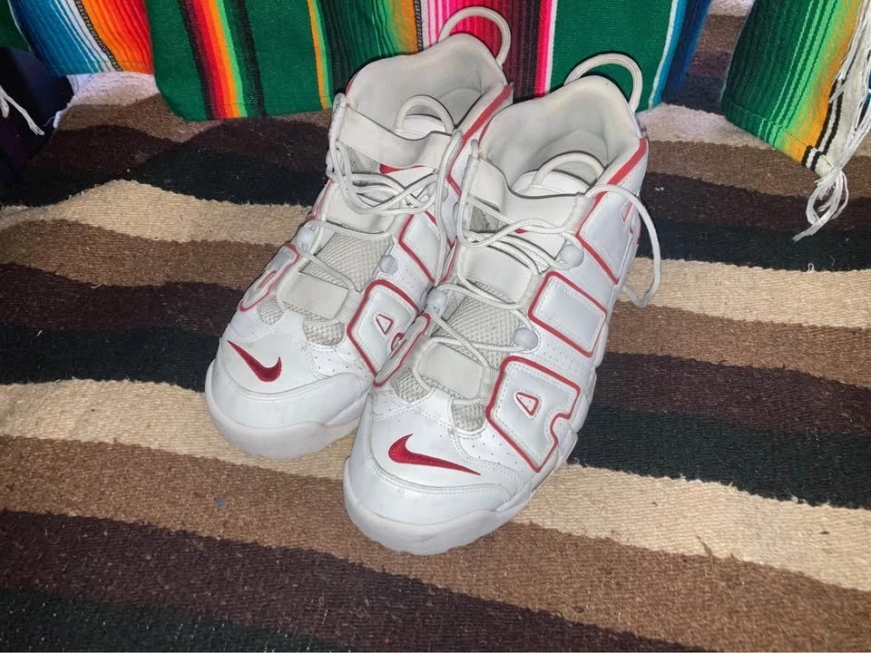 Nike Air More Uptempo White Varsity Red 2018 - огромный выбор по