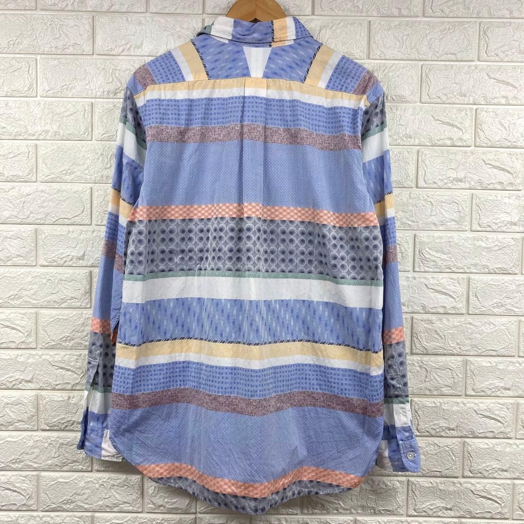 Engineered Garments All-Over Pattern Linen Long S… - image 3