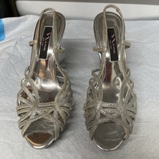 Nina Silver Evening Wear Shoes