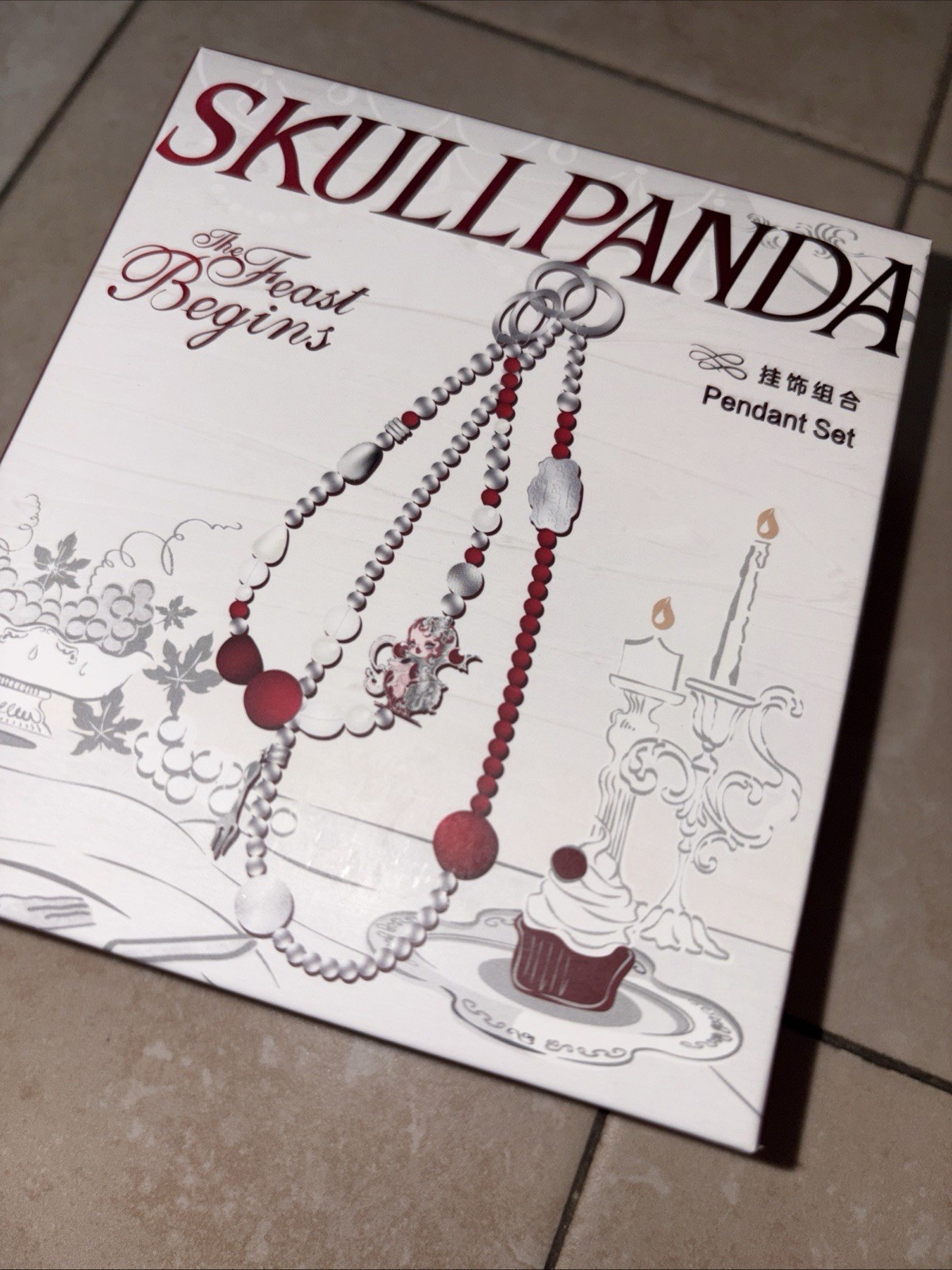 SKULLPANDA THE FEAST BEGINS SERIES MULTIFUNCTIONAL PENDANT CUTE GIFT AUTHENTIC