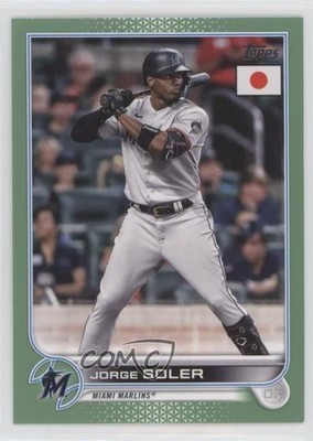 2022 Topps Japan Edition Jade Green 27/75 Jorge Soler #140 05gv