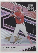 2020 Elite Extra Edition Prime Numbers A Signatures 88/210 AJ Vukovich Auto 1u6