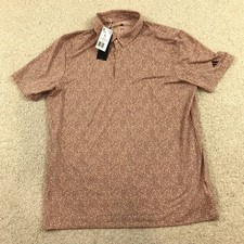 Adidas Ultimate 365 Polo Shirt Mens Large Bunker Powder Coral JF4895