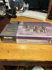 (NUOVO-scatola aperta) Belden 50pack BNC (design 1 pezzo) connettori di trasmissione 12 GHz 