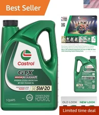 GTX 5W-20 High Mileage Synthetic Blend - 5 Quarts for Superior Engine Protection