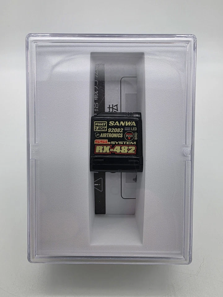 Sanwa Sanwa 4-channel RX482 Telemetry Receiver w built-in Antenna 107A41259A NEW - Image 2 of 4