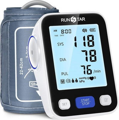 #ad #ad RunStar Upper Arm Blood Pressure Monitor with Wide Range Cuff 8.6#x27;#x27; 16.5#x27;#x27; $24.99