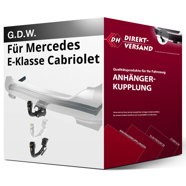 AnhäNgerkupplung Abnehmbar für Mercedes E-Klasse Cabriolet 09.2017-Jetzt Neu-image