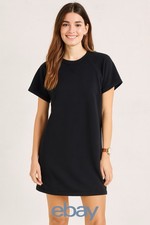 MADEWELL MWL DRESS airyterry sweatshirt short sleeve crewneck cotton black XL